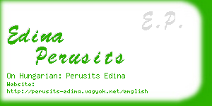 edina perusits business card